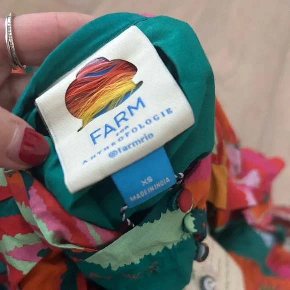 Anthropologie Farm Rio Palm Midi Dress *zipper flaw*
wedding guest dress - Picture 7 of 12